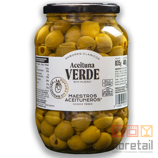 Aceituna Manzanilla SIN Hueso Sabor Anchoa