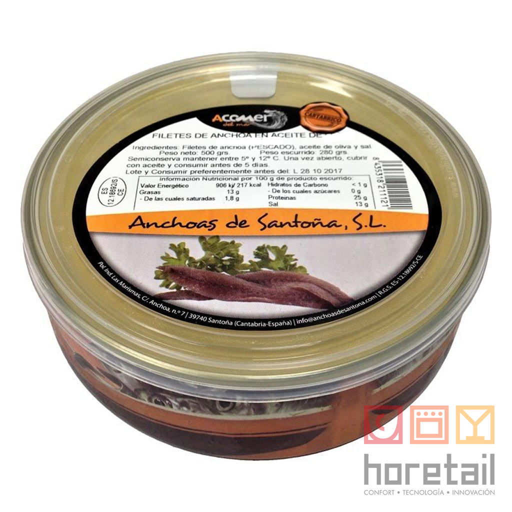 Anchoas del Atlántico en Aceite de Girasol
